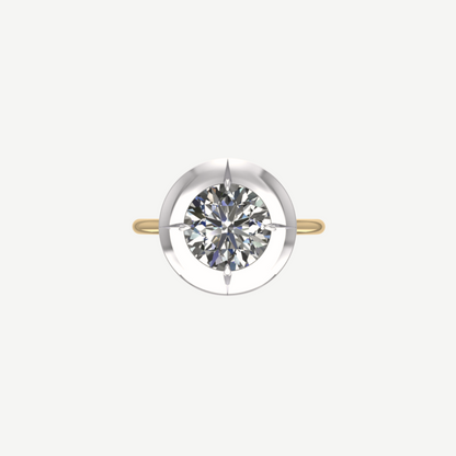 2ct Diamond Bullseye Ring