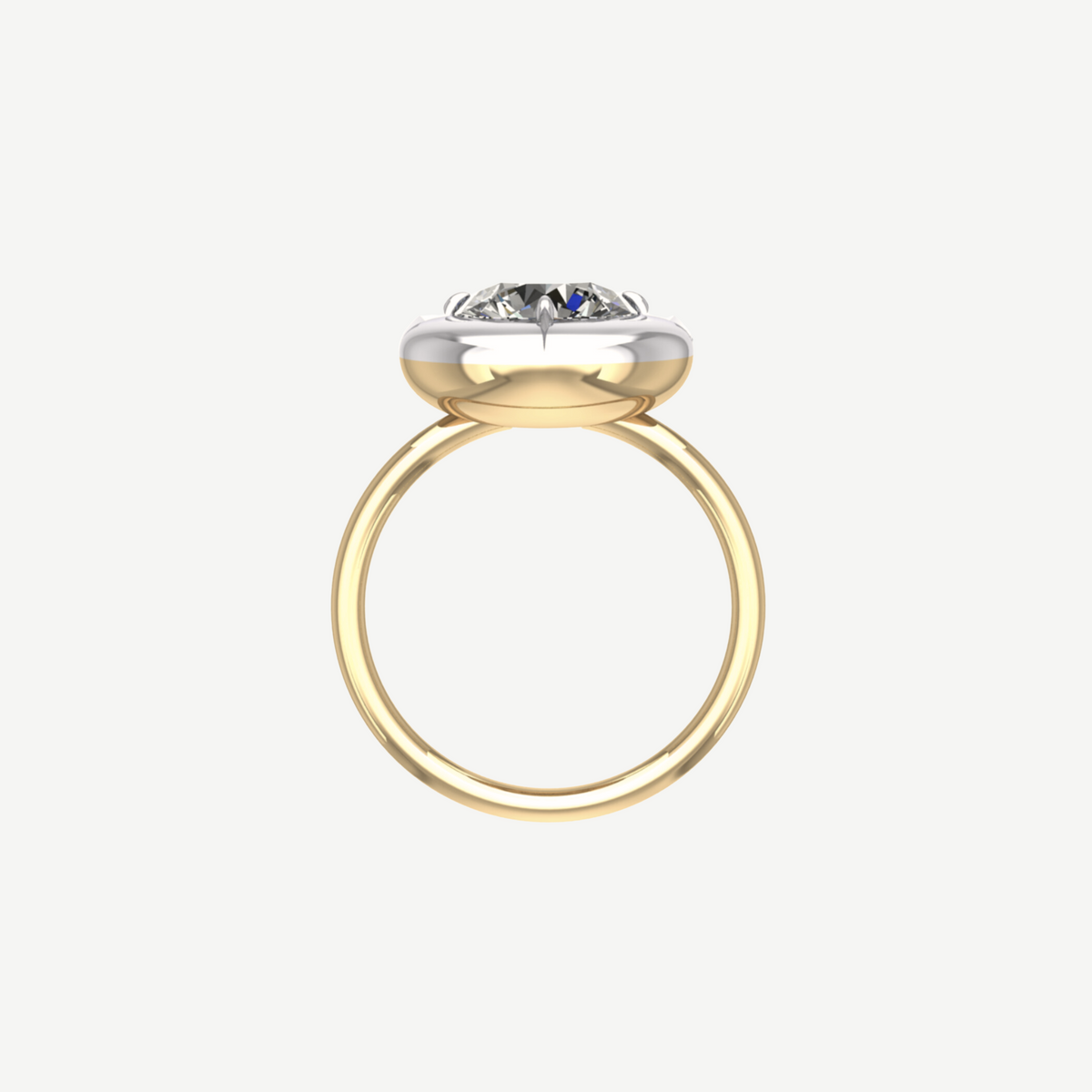 2ct Round Diamond Bullseye Ring