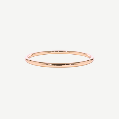 14k Thin Rounded Band