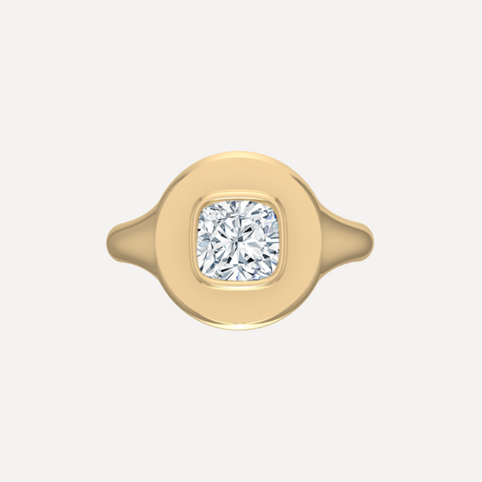 Vienna Diamond Signet Ring
