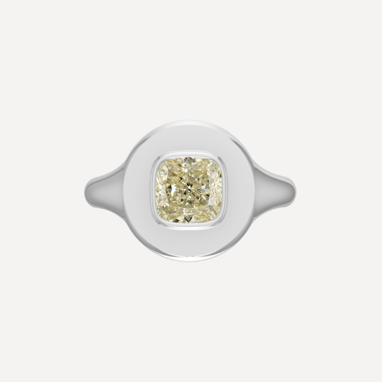 Cook Yellow Diamond Signet Ring