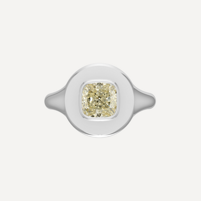 Cook Yellow Diamond Signet Ring