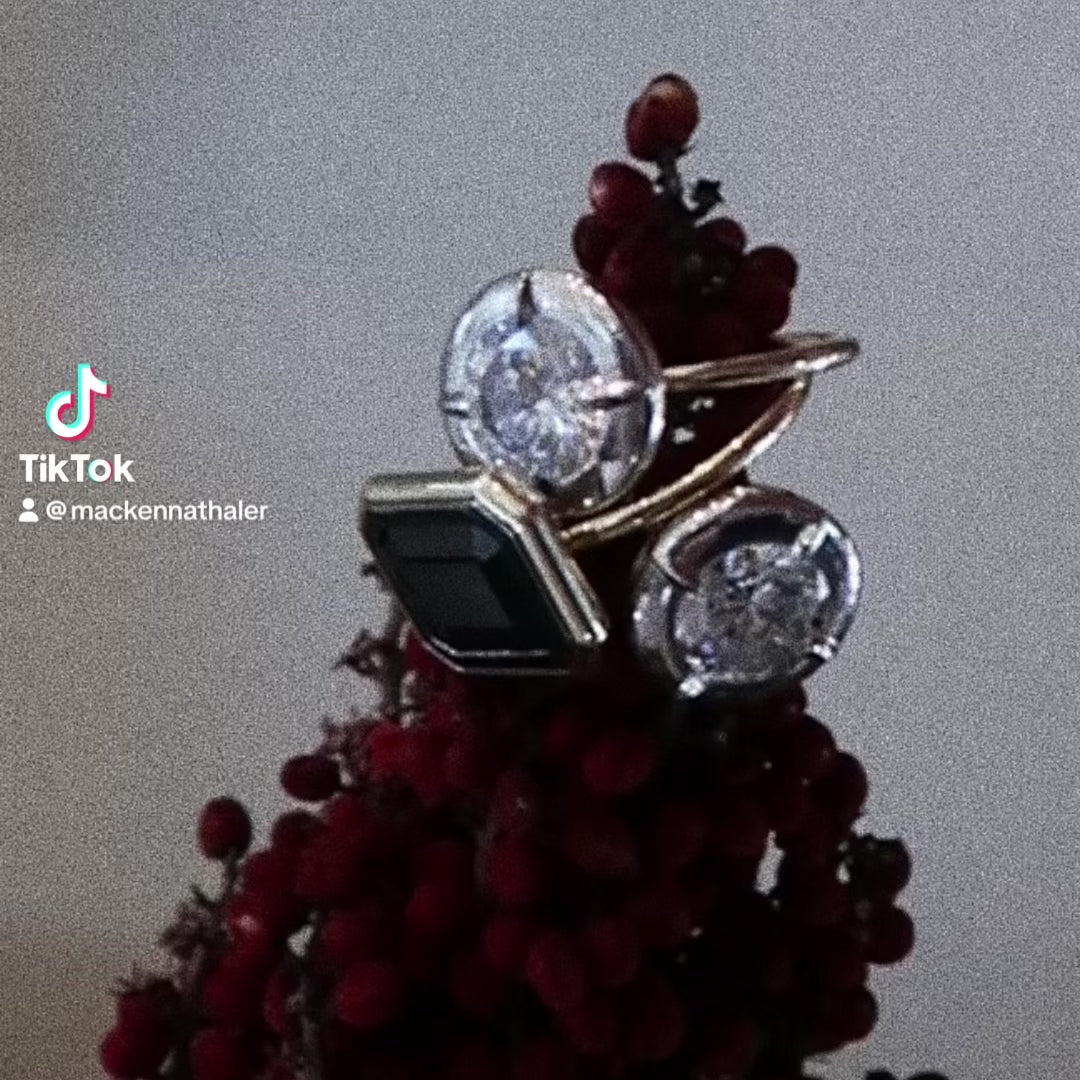 2ct Round Diamond Bullseye Ring