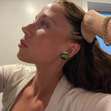 Load image into Gallery viewer, LOGO DISC EARRINGS
