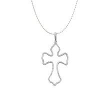 Load image into Gallery viewer, GOTHIC PAVE CROSS NECKLACE
