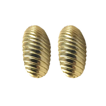 Load image into Gallery viewer, GOLD COCOON EARRINGS
