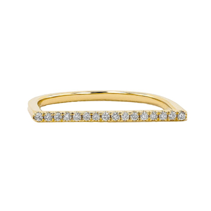 14k T-Bar Diamond Ring